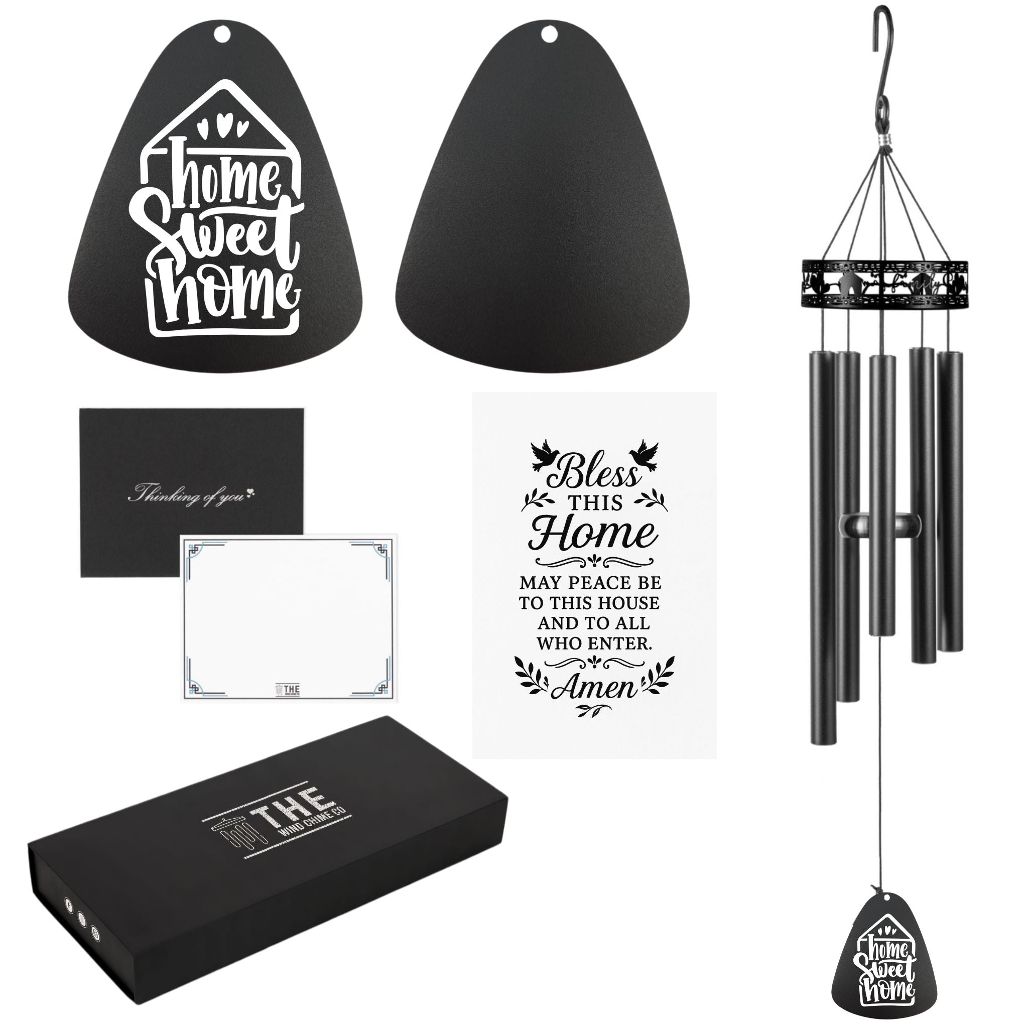 Home Blessing Serenity Family-Love Wind Chimes, Thoughtful Gift For Special Occasions or Reflections 34"