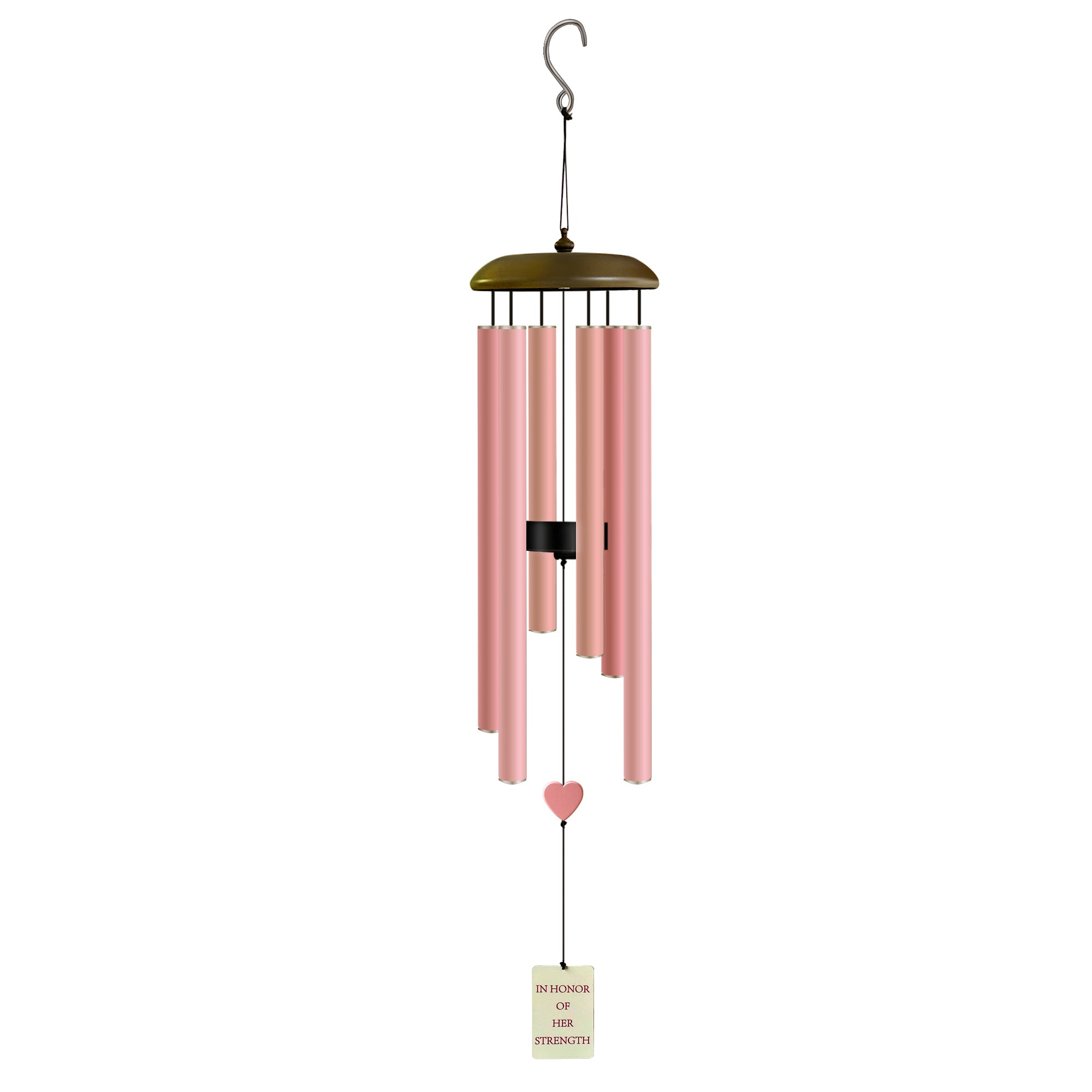 Breast Cancer Wind Chime 29” - In Honor of Her Strength