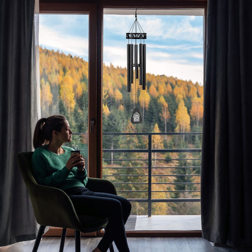 Home Blessing Serenity Family-Love Wind Chimes, Thoughtful Gift For Special Occasions or Reflections 34"