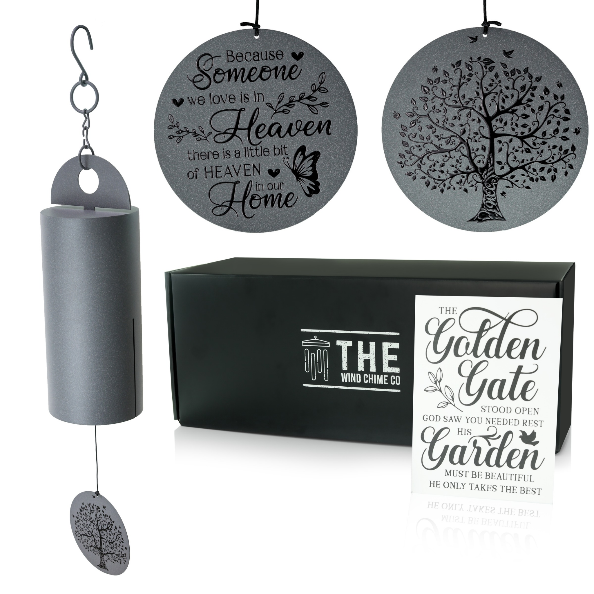 Memorial XL Serenity Wind Bell - Thoughtful Gift For Special Occasions or Reflections 36”