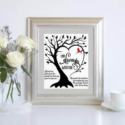 I'm Always With You 5 x 7 Card